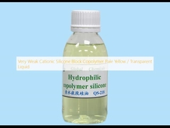 बहुत कमजोर कैटियनिक सिलिकॉन ब्लॉक कोपोलिमर पीला पीला / पारदर्शी तरल