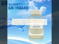 सुपर स्लिपरी सिलिकॉन SILISOFT GB-HQ640 नई पीढ़ी का उच्च सांद्रता वाला स्लिपरी सिलिकॉन, अच्छी तनुकरण स्थिरता के साथ